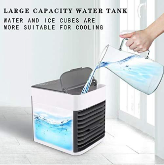 New mini refrigeration air conditioning fan household desktop small spray air cooler USB portable mobile cooling fan